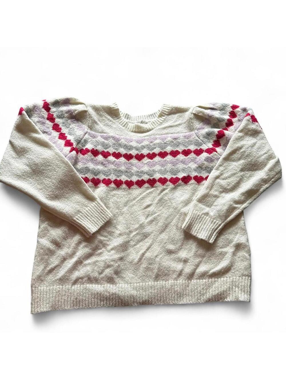 Maurices Heart Pattern Crewneck Sweater XL